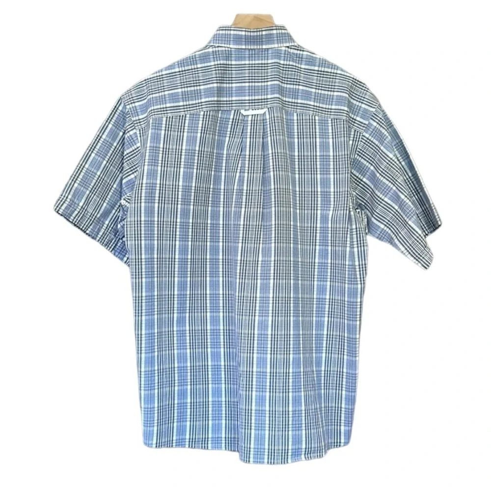 Panhandle Slim Tuf Cooper Performance Plaid Short Sleeve Button Down Shirt - Picture 2 of 7